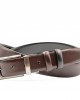 reversible - belts - men - Handmade belt DF30 Brown Προϊόντα